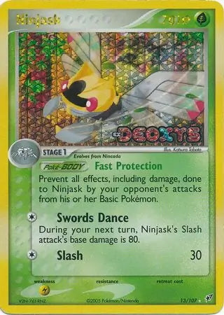 EX Deoxys Ninjask #13/107 reverse holo